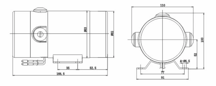 12-48V 100-200W 6500RPM Motor